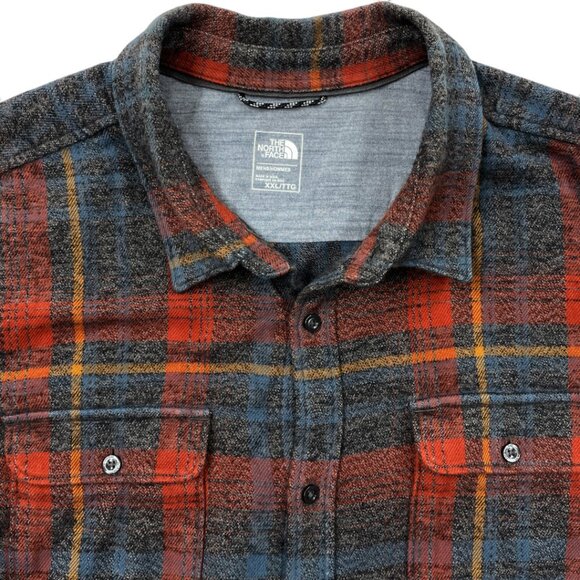 The North Face Cotton Flannel Plaid Shirt Men's Size 2XL - Picture 3 of 10